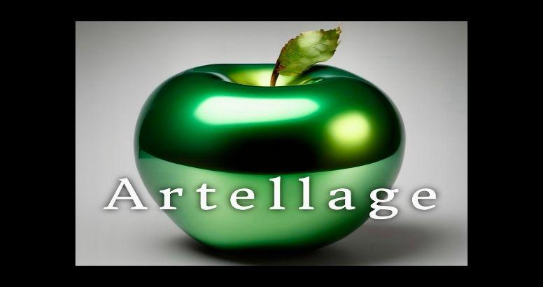 Artellage logo green apple